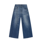 Men's Summer Relaxed-Fit Jeans: Breathable Cotton Straight Leg