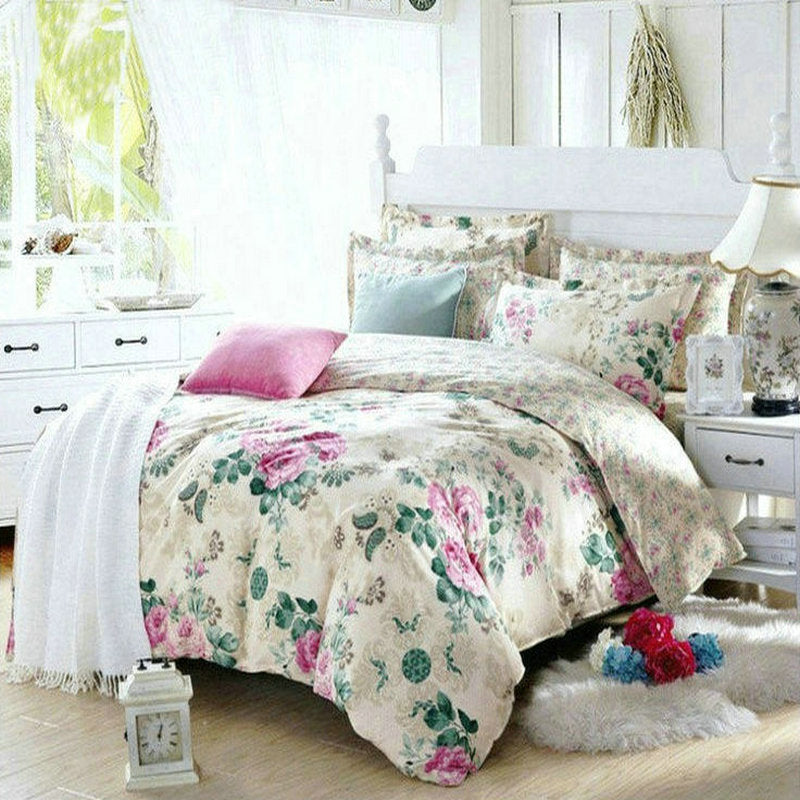 Hypoallergenic 4-Piece Cotton Sheets & Duvet Cover Set