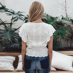 Women's Fashion Tops | Breathable Cotton Linen Blouse Shirt