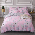 Hypoallergenic 4-Piece Cotton Sheets & Duvet Cover Set
