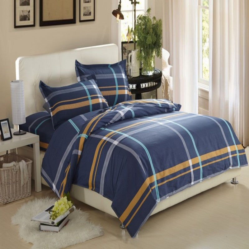 Hypoallergenic 4-Piece Cotton Sheets & Duvet Cover Set