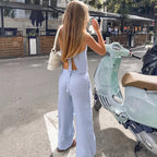 Women's Breathable Linen-Cotton Suit: Sleeveless Vest & Trousers Set