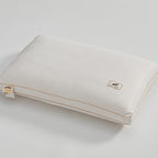 Soybean Single-Side Middle Pillow - White, Rectangular (10-15cm Height)