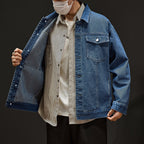 Men's Classic 100% Cotton Denim Jacket: The Skin-Friendly Layer