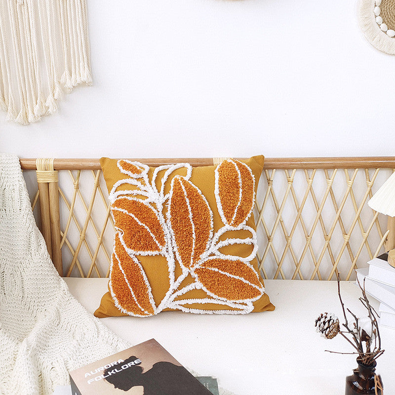 Bohemian Chic Tufted Pillow: Minimalist Textured Home Accent