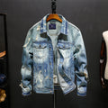 Men's Classic Washed Denim Jacket: The 100% Cotton Outer Layer