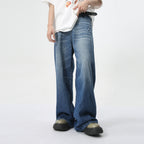 Men's Summer Relaxed-Fit Jeans: Breathable Cotton Straight Leg