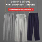 Men's Pure Cotton Loose Trousers: All-Day Breathable Comfort