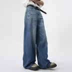 Men's Summer Relaxed-Fit Jeans: Breathable Cotton Straight Leg