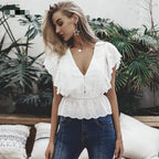 Women's Fashion Tops | Breathable Cotton Linen Blouse Shirt