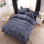 Hypoallergenic 4-Piece Cotton Sheets & Duvet Cover Set