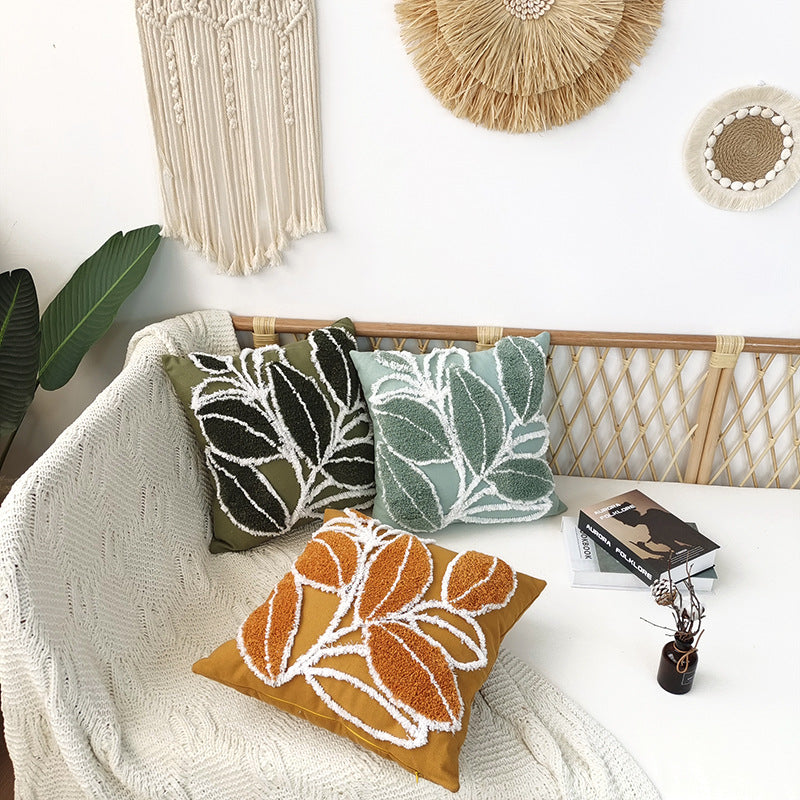 Bohemian Chic Tufted Pillow: Minimalist Textured Home Accent