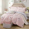 Hypoallergenic 4-Piece Cotton Sheets & Duvet Cover Set