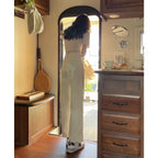 Women's Retro Straight Jeans | Apricot Pure Cotton Denim