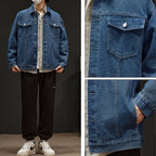 Men's Classic 100% Cotton Denim Jacket: The Skin-Friendly Layer