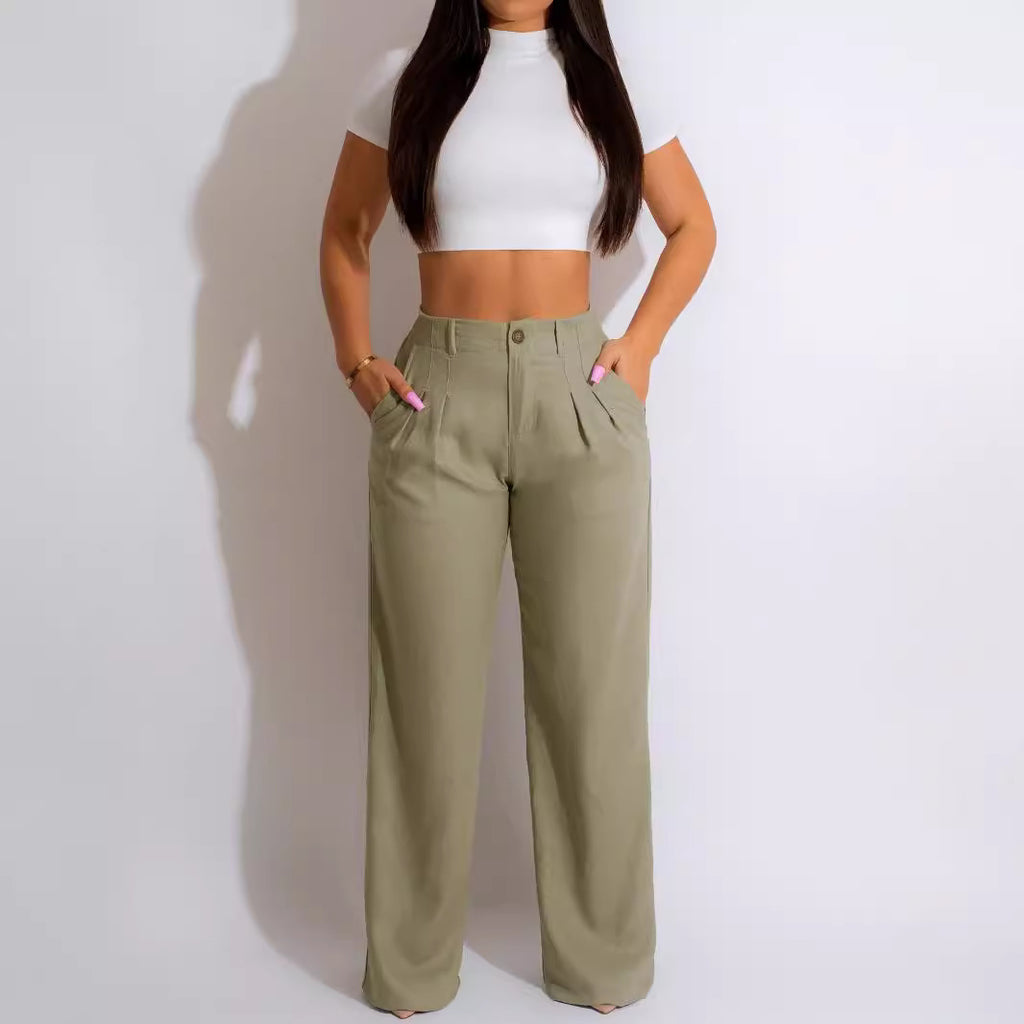 Women’s Summer Linen Blend Trousers: Breathable Comfort for Sensitive Skin