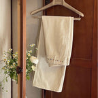 Women's Retro Straight Jeans | Apricot Pure Cotton Denim