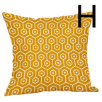 Modern Geometric Lumbar Pillow: Digital Print Support for Car & Sofa