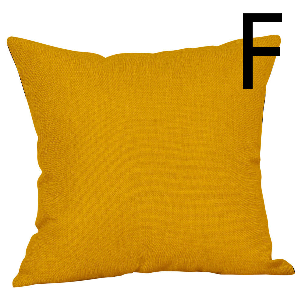 Modern Geometric Lumbar Pillow: Digital Print Support for Car & Sofa