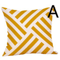 Modern Geometric Lumbar Pillow: Digital Print Support for Car & Sofa