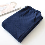 Women's Thickened Cotton Air-Layer Trousers: Plush, Skin-Safe Loungewear