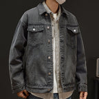 Men's Classic 100% Cotton Denim Jacket: The Skin-Friendly Layer