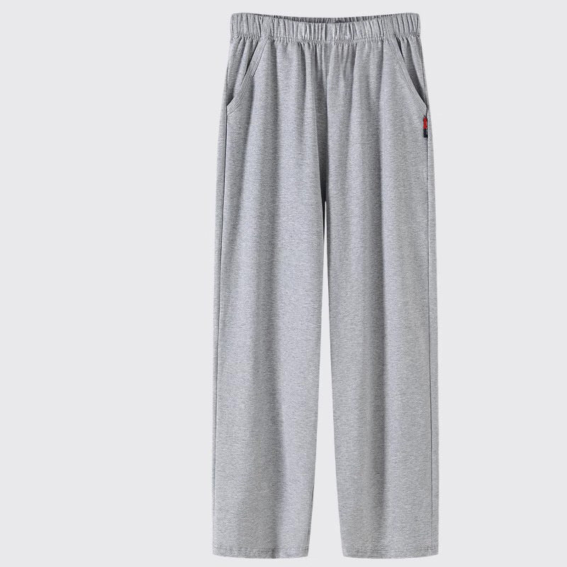 Men's Pure Cotton Loose Trousers: All-Day Breathable Comfort