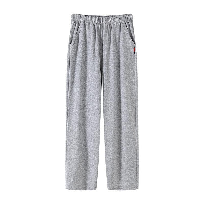 Men's Pure Cotton Loose Trousers: All-Day Breathable Comfort